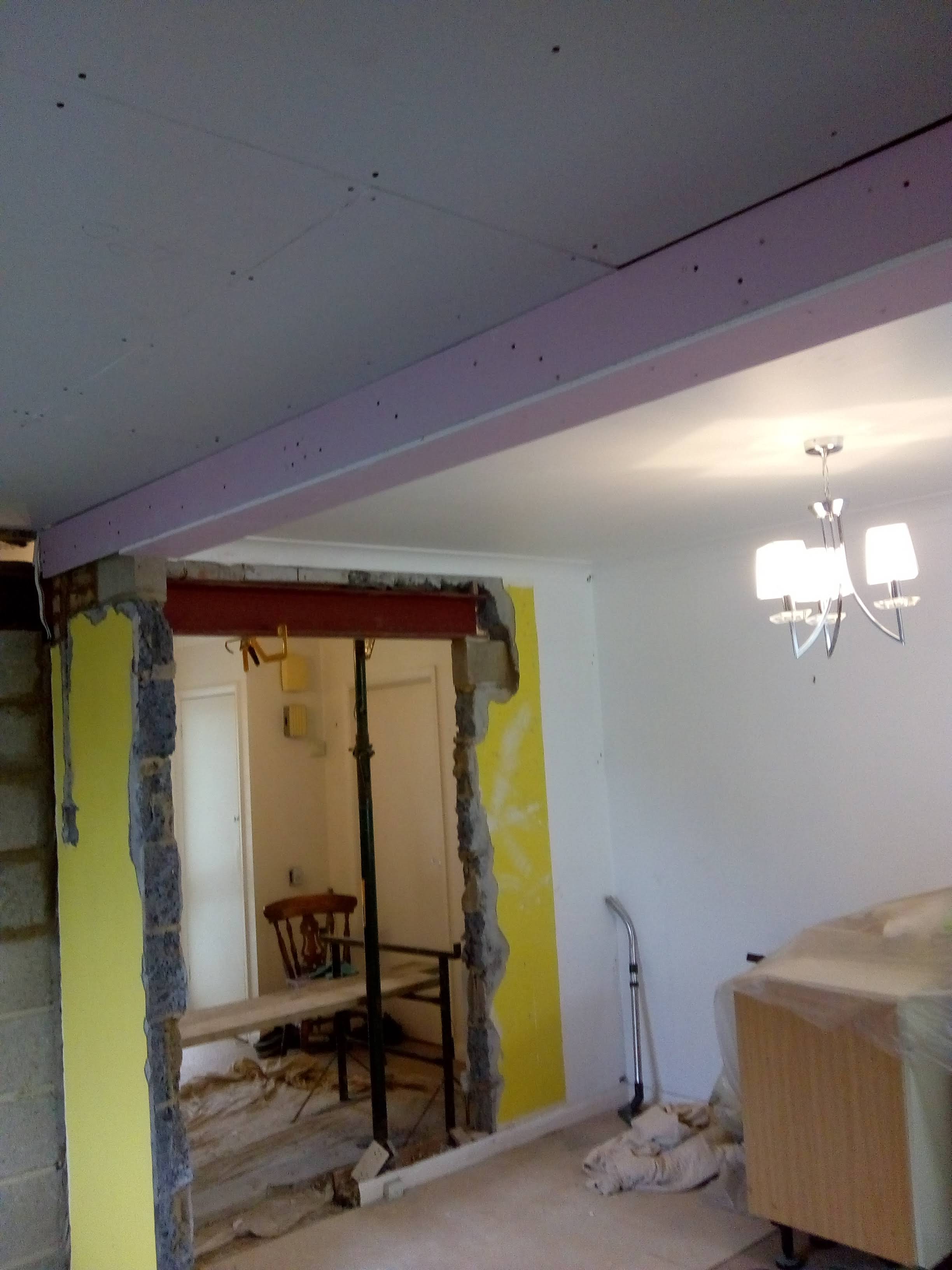 plaster board ceiling