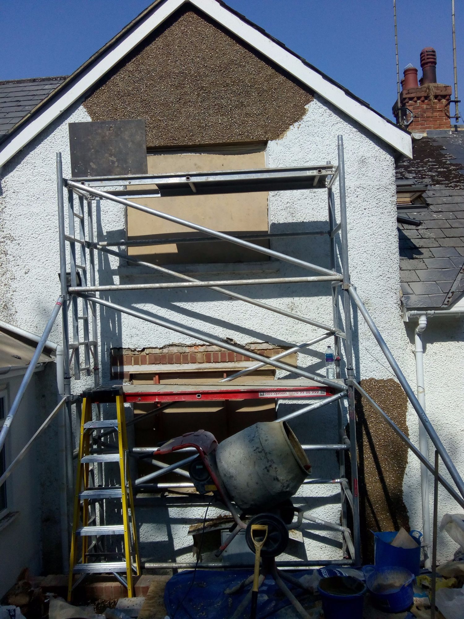 New brickwork in home extension