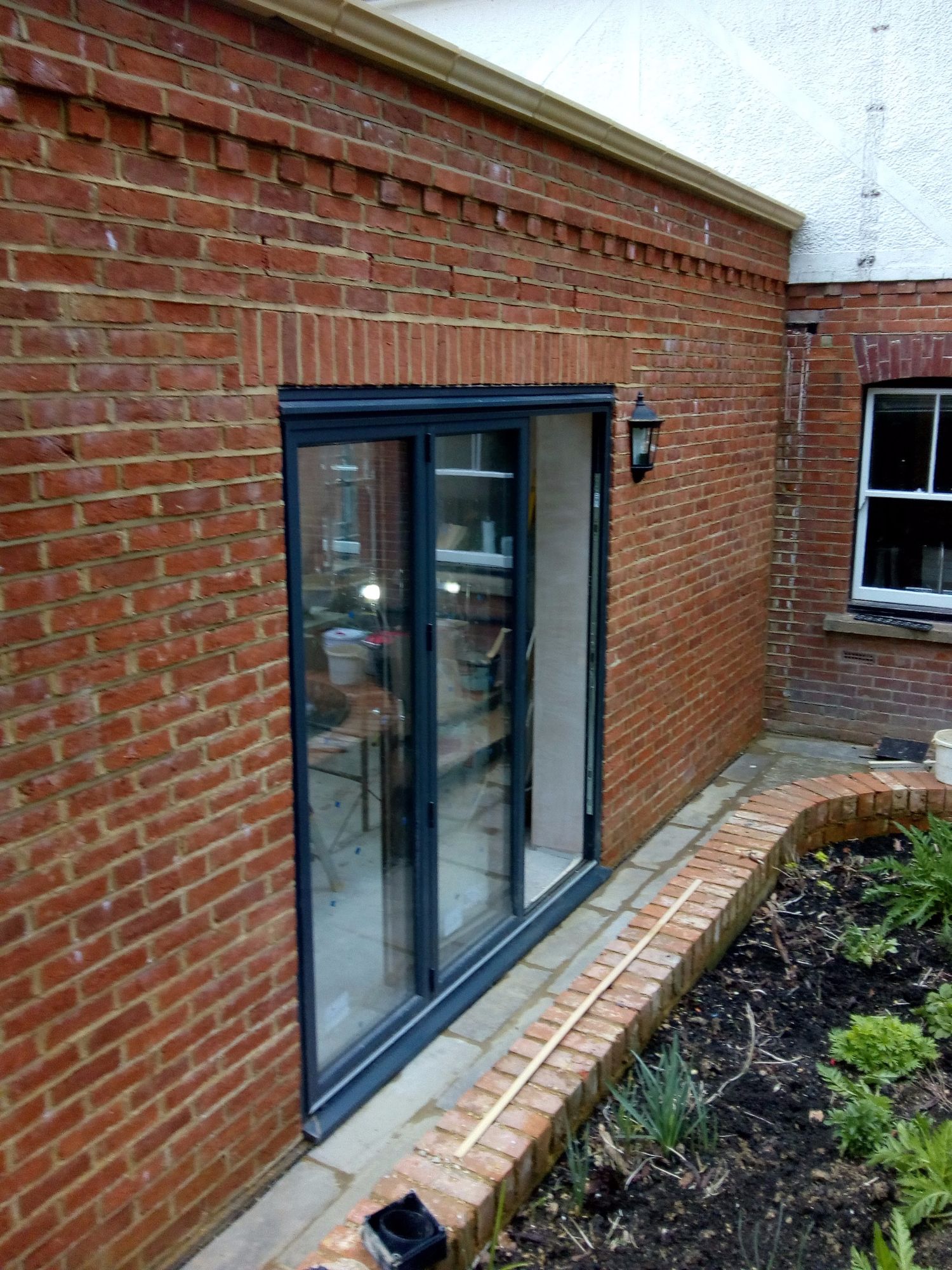 Bricking up old doorway to match existing brickwork